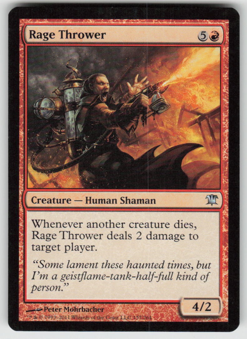 Rage Thrower Uncommon Innistrad 157 MTG Moderately Played
