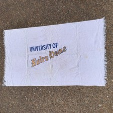 Vintage University of Notre Dame Fighting Irish Fringe Beach Pool Towel