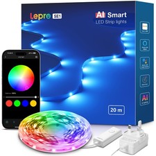 Lepro SE1 AI Smart LED Strip Light 20M RGB, Works with Alexa & Google Assistant,