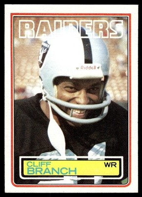 1983 TOPPS CLIFF BRANCH B LOS ANGELES RAIDERS #297