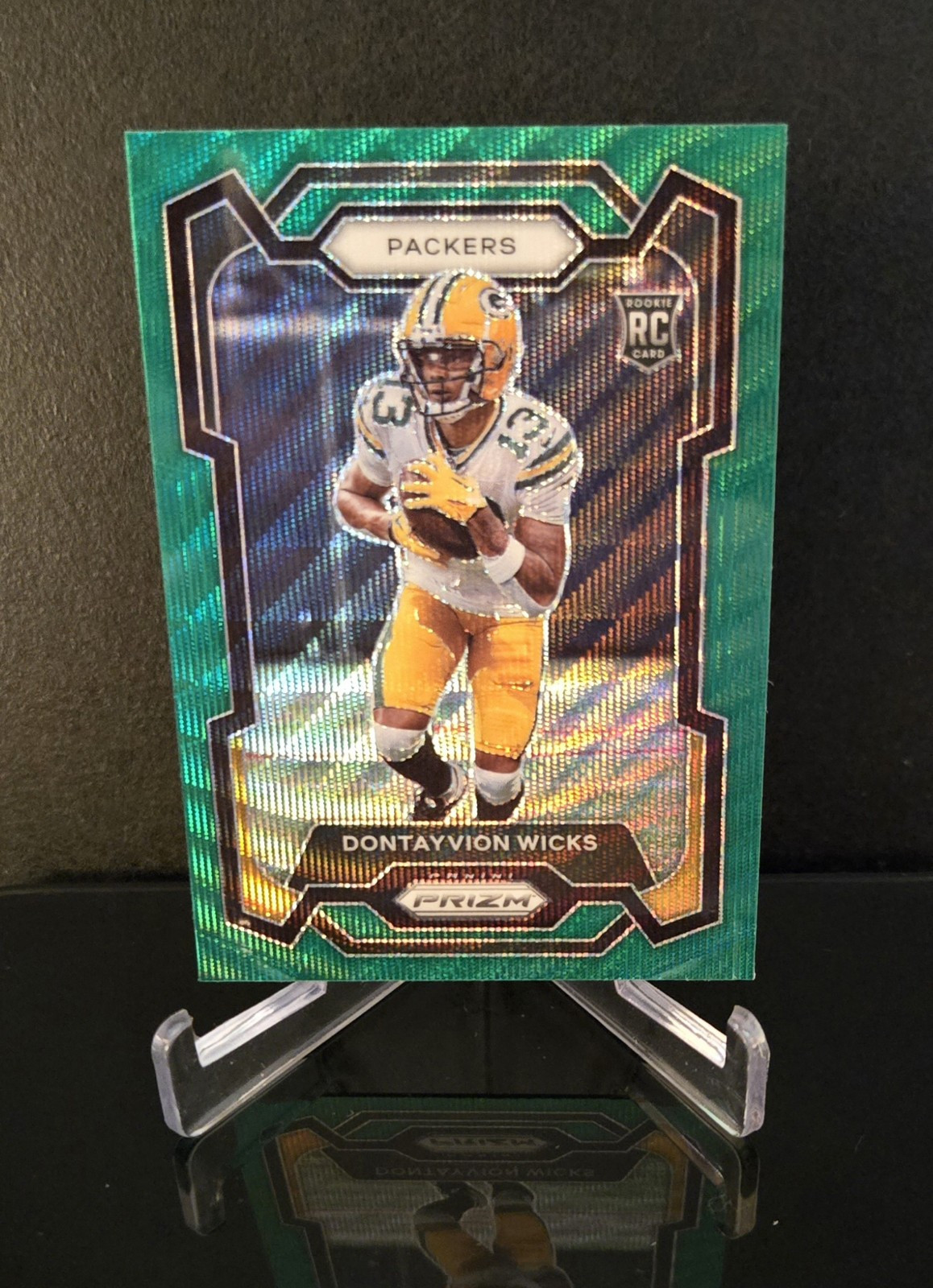 DONTAYVION WICKS RC 🔥 SP 2023 Panini Prizm Green Wave Rookie Card No. 333