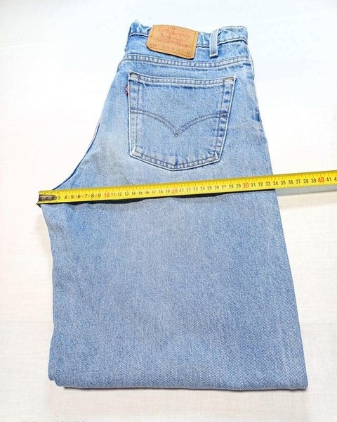 Men Levi's Jeans Turquoise Denim 33 / L / 48 #1XGD