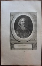M. DE LA BROUE . PORTRAIT 1788 .