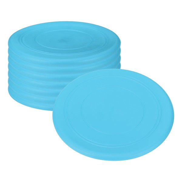 Fliegende Scheibe 7 Zoll, 8Er Pack, Blau, FüR Outdoor-Sporttraining-image