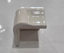 Glossy Biscuit/Almond/Bone V Cap Corner Ceramic Tile Countertop