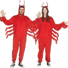 Adult E-Z Lobster Jumpsuit Costume