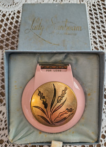 Vintage Lady Sunbeam Shavemaster Shaver Model LS pink and gold in original box