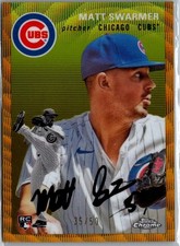 2023 Topps Chrome Platinum  Gold wave  Refractor /50 Matt Swarmer Rookie RC