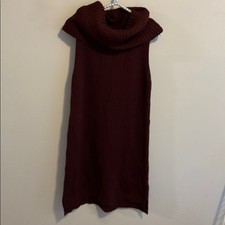 BB Dakota dark red turtle neck sweater dress size medium