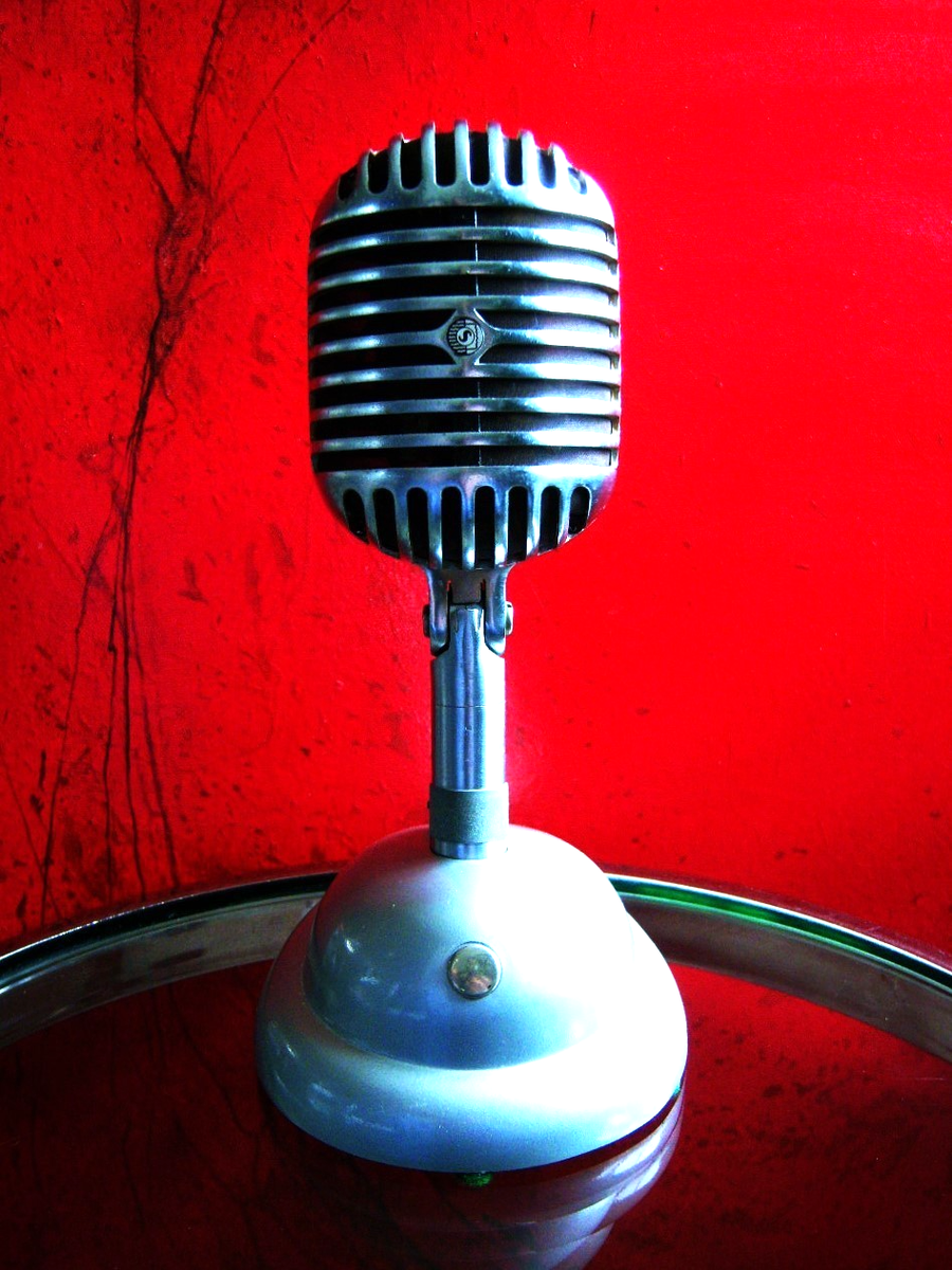 Vintage 1940's Shure Brothers 55 Fatboy microphone Elvis deco w S