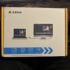 kceve KVM Switch Two Monitors Displayport USB 3.0 HDMI & 4K
