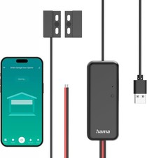 Hama Garagentor&Ouml;ffner Smart Home WLAN Steuerung Handy App Sprachbefehl schwarz