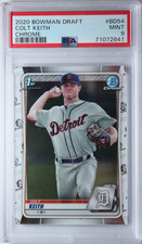 2020 Bowman Chrome Draft Colt Keith ROOKIE Card #BD54 PSA 9 Mint