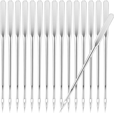 100 Pcs Universal Sewing Machine Needles 110/18 Heavy Duty Regular Point for Lea