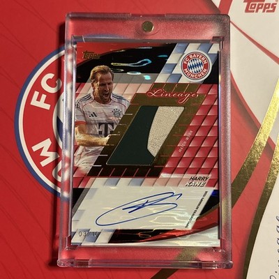 Topps Bayern Munich Lineage Harry Kane Match Worn Patch On Card Auto /10