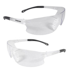 Image of 2x Pair Stanley SY120-1D EU Frameless Safety Glasses (Clear)