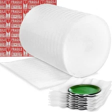 Moving Supplies, Foam Wrap Roll 16" Wide x 160' Length, For Protecting Fragil...