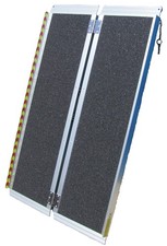 Aluminum Single Fold Loading Ramp 4 ft Long x 28.75 in Wide Portable 800 ft