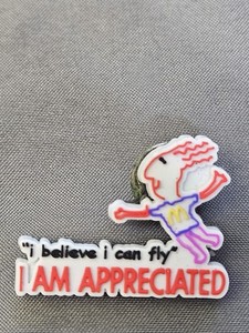 Vintage McDonald's Employee Appreciation Pin I Believe I Can Fly Group II Badge