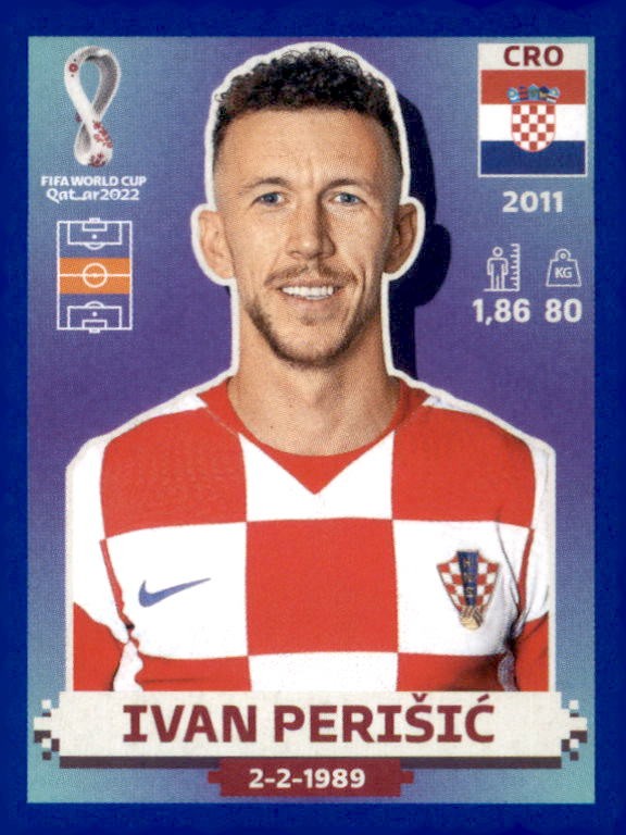Ivan Perisic Croatia 2022 Panini World Cup Sticker #CRO 15 Blue