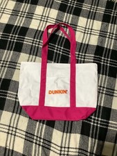 Dunkin Donuts Bag White Pink Canvas Tote Satchel 2026 Limited Collectible New