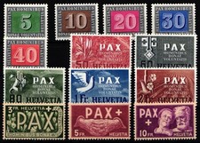 Schweiz 447-459 postfrisch PAX-Satz #KP306