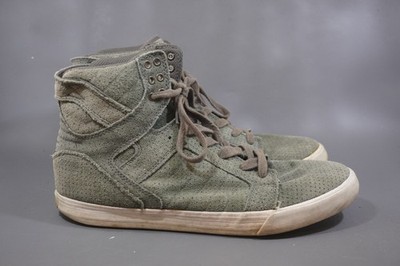 Supra Muska 001 Skytop Men s Size 11 Canvas Hi Top Skate Shoes Olive Green Y2k