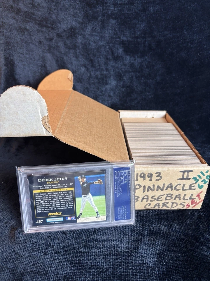 Pinnacle Baseball Series 2 1993 conjunto completo 311-620 graduado Derek Jeter novato Foto 3 de 3