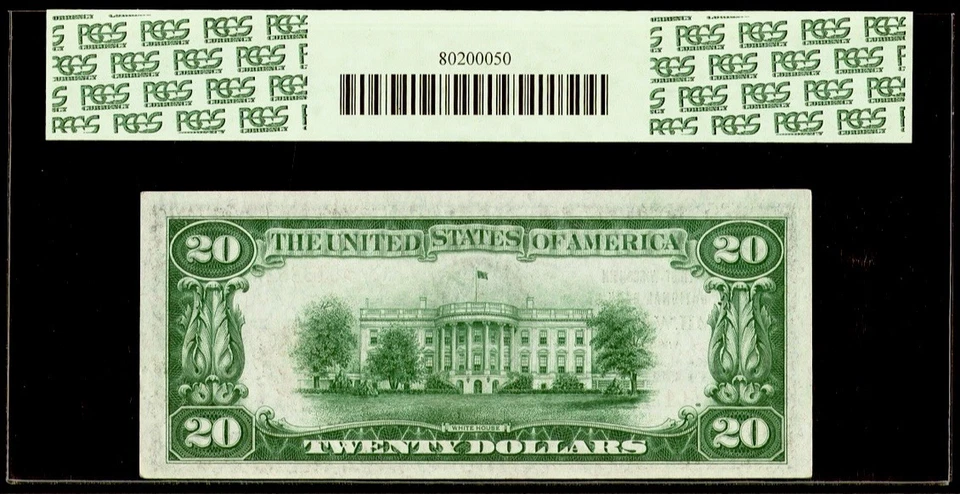 1929 $20 National Bank Note Milwaukee Wisconsin Fr.1802-1 PCGS 58 PPQ A013862A - Image 2 of 2