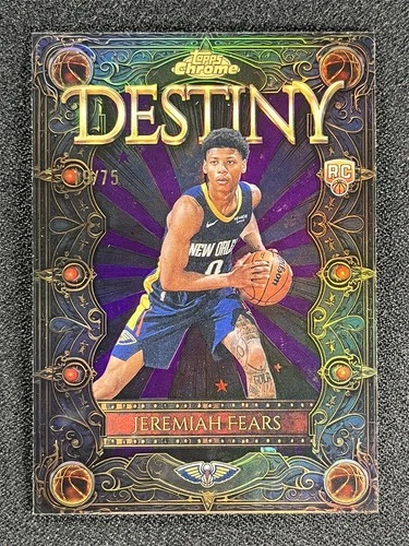 2025 Topps Chrome Jeremiah Fears Refractors Purple (RAW)