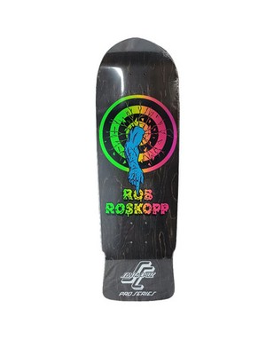 Santa Cruz Rob Roskopp Target 1 Black Woodgrain Multi Fade Size
