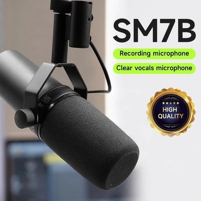 Shure SM7B Cardioid dynamisches Gesang Broadcast Mikrofon versiegelt in Box schwarz UK