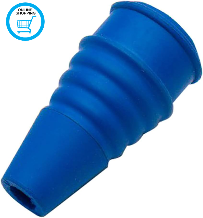 BH02595 Small White Rubber Kitchen Splash Preventor Tap Swirl for 1/2-Inch Tap