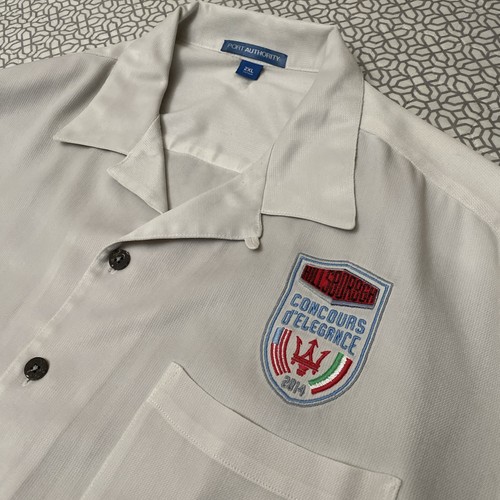 Hillsborough Concours d’Elegance 2014 Maserati Button Shirt Men’s 2XL XXL