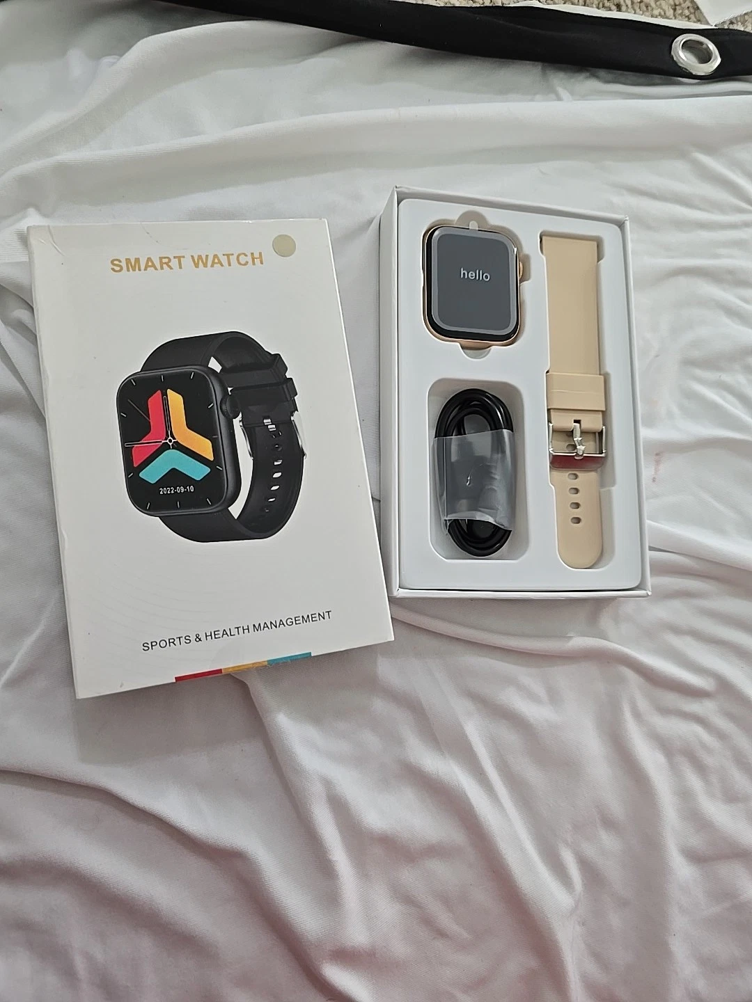 Qx7 Smart Watch, 1.85" Waterproof Sports Blood Oxygen Real Time Piege