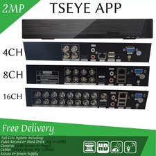 CCTV DVR 2MP 4/8/16 Channel Video Recorder With Hard Drive For Camera System UK