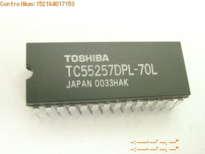 TC55257DPL-70L  - Toshiba - IC SRAM, 32KX8 CMOS DIP-28PIN PLASTIC ( 2 pcs