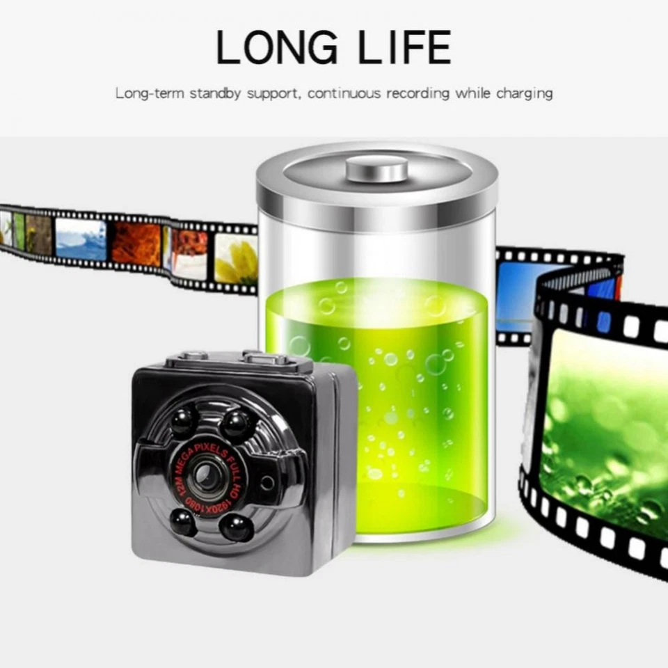1X(1080p USB- Outdoor-Sportkamera Kleine Kamera -Camcorder Tragbar F5W9)3055 - Bild 4 von 4