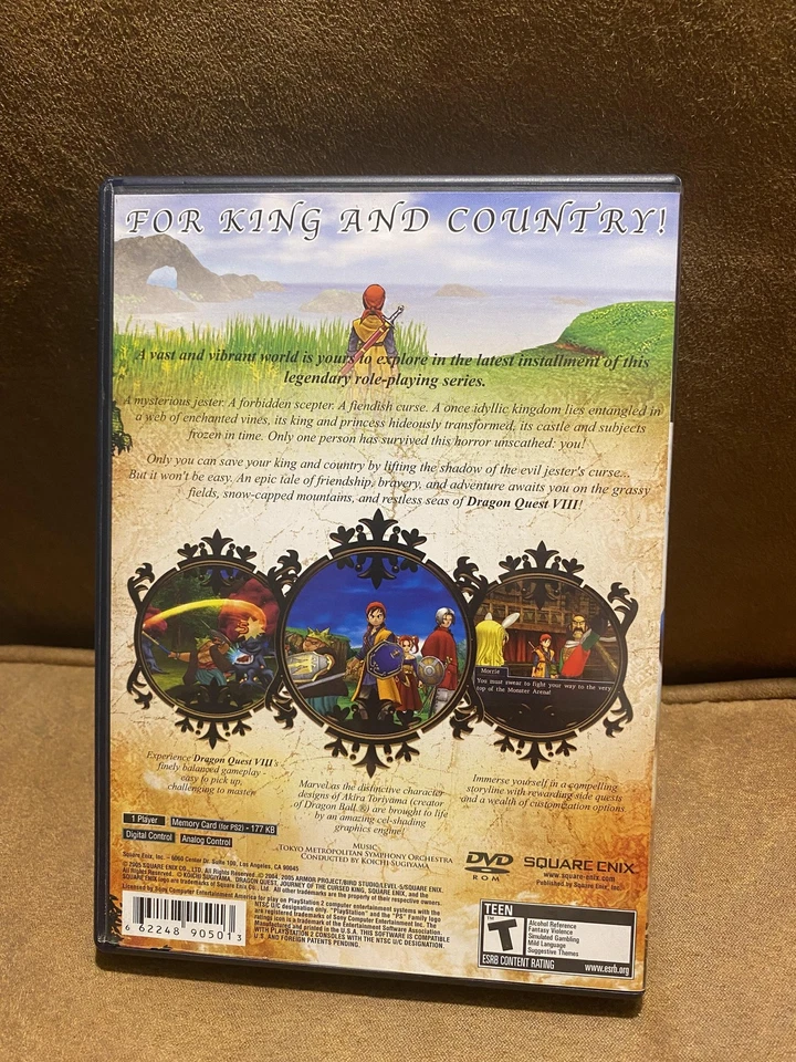 Dragon Quest VIII Sony PlayStation 2 PS2 Videojuego Completo Final Fantasy XII D Foto 2 de 4