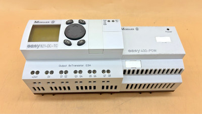 MOELLER EASY 821-DC-TC COMPACT PROGRAMMABLE CONTROLLER WITH EASY 400-POW