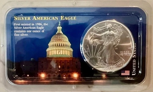 2000 SILVER AMERICAN EAGLE DOLLAR~$1~Uncirculated Sealed~LITTLETON COIN COMPANY