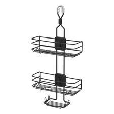 Better Homes Gardens 4-Way Adjustable Steel Shower Caddy, with 2 Shelves