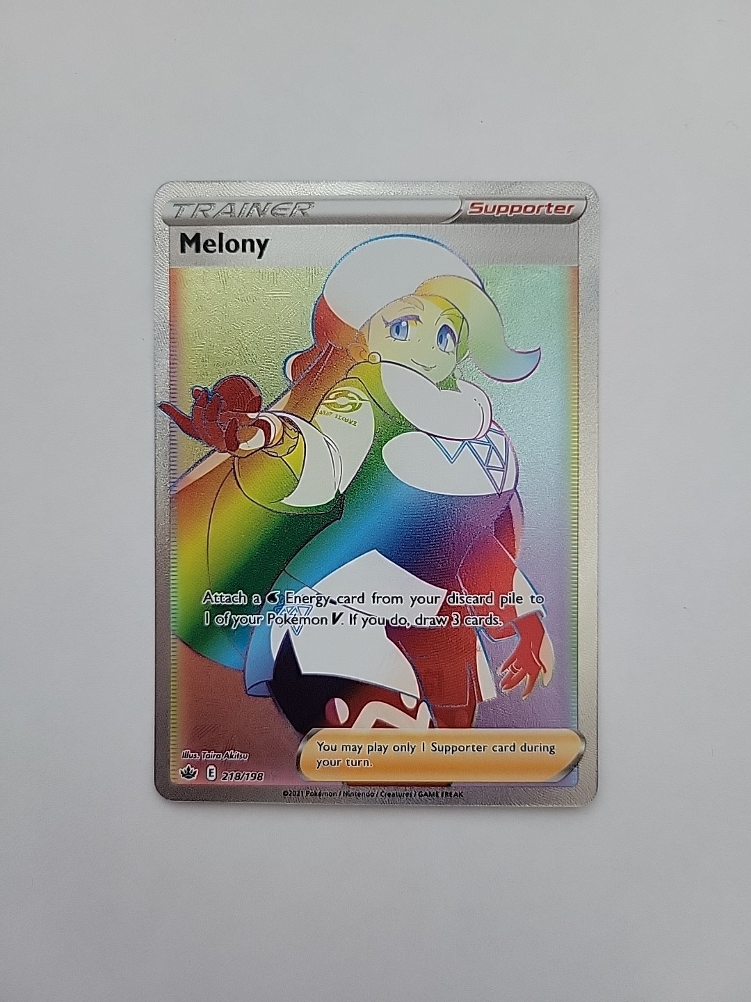 Melony 218/198 - Chilling Reign Secret Rainbow Rare - Pokemon TCG Card
