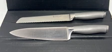 Lot of 2 Henckels MODERNIST 17511-200 Chefs Knife & Bread knife17516-200 knives