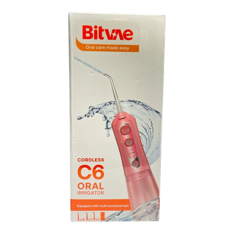 *Bitvae Cordless C6 Oral Irrigator -Pink Color-NEW SEALED