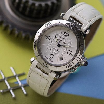 Cartier Pasha de Cartier 2379 Divers Grille Stainless Steel Automatic 38mm 1990s