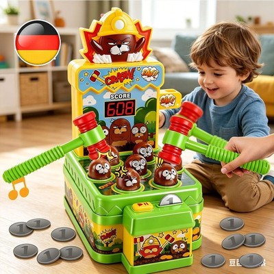 Whack Spiel, Schlag den Maulwurf ,elektronisches Mini Arcade Spiel, Kinder