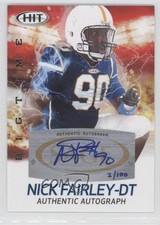 2011 SAGE Hit Big Time Auto 2/100 Nick Fairley #ABT17 Auto 1i0