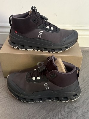 On Cloud Cloudhero Mid wasserdichte Jungen Kinder Eclipse/schwarze Turnschuhe Größe UK 3 sehr guter Zustand