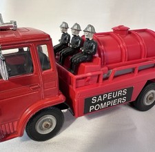 Vintage NOREV “Maxi Jet” Sapeurs Pompiers fire tanker truck made in France